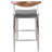 Upholstered Counter Stool with Metal Frame-394331545