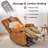 Power Recliner Lift Chair with Heat and Vibration Massage, Faux Leather-2067706739