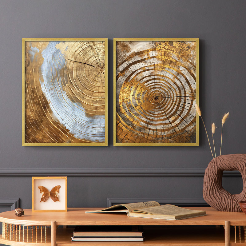 Série ABSTRACT Cxxxi - reproduction encadrée de qualité supérieure - prête à être accrochée - aucun clou requis - aucun clou requis