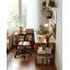 Bureau tout en bois massif en L avec armoires de rangement-360431837