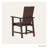 Modern Slatted Outdoor Dining Armchair-1868249372