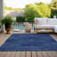Tapis bleu marine intérieur / extérieur en polyester tissé à la machine Lummus-1240130092