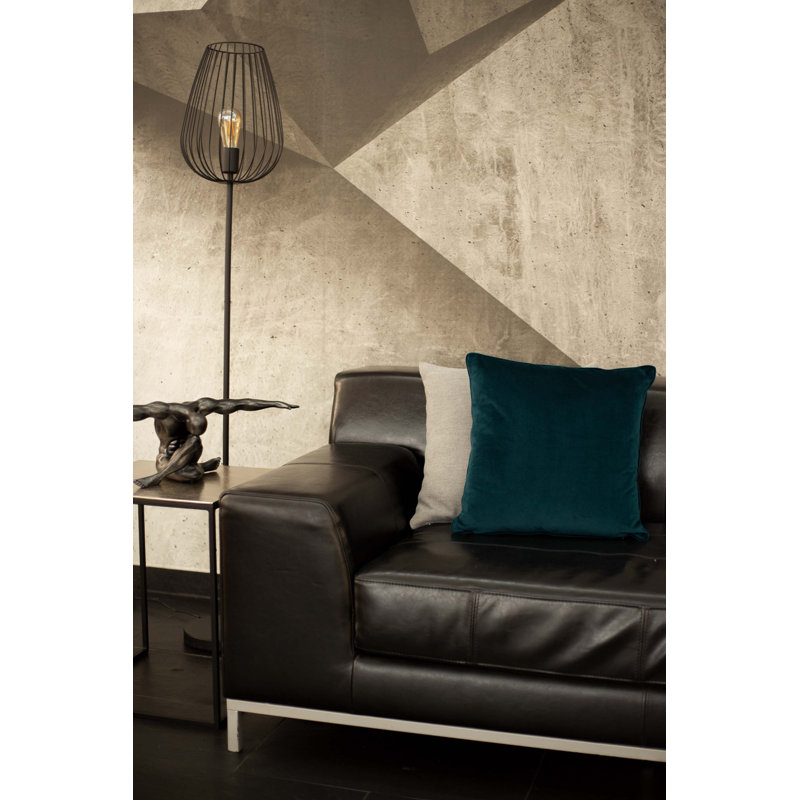 Ivanna Square Cushion Cover, Petrol