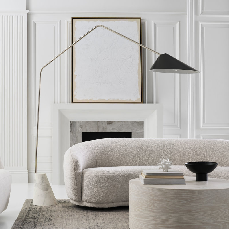 Lorna Arched Floor Lamp, Black