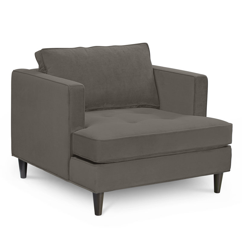 Upholstered Armchair, Bella Vintage Performance Velvet