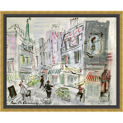 Oversized Parisian Scene Print