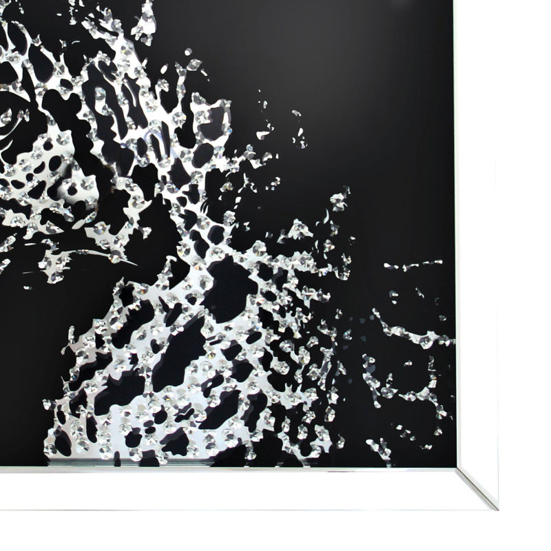 Art mural, miroir et faux cristal léopard