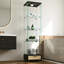 Vitrine moderne en verre avec tiroir-1047098070