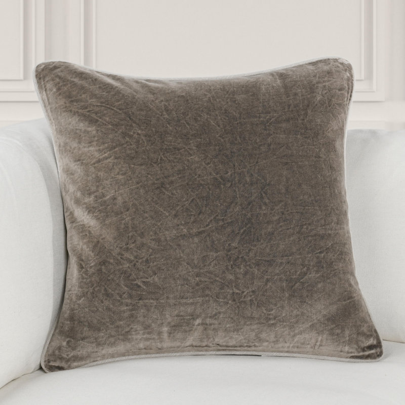 Goodall Reversible Throw Pillow, Brown, Square 22"