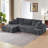 L-shape Luxury Sectional Oversized Sofa,mnimalist Design,comfy Sleeper Couch For Living Room,apartment&reception Spaces-1816645723-1816645720