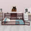 Base de lit multifonctionnelle avec clôture intégrée et tablettes de rangement-114554952-114554953