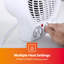 Geepas 2000W 6820 BTU Electric Compact Space Heater with Adjustable Thermostat