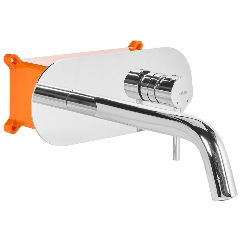 Wall Mounted Basin Mixer Tap Brass, Silver