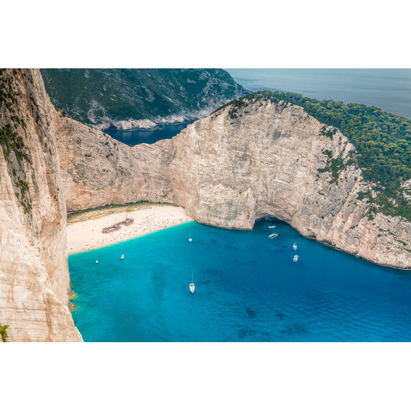 Beach In Zakynthos Island by PocholoCalapre - Wrapped Canvas Print, 51cm H x 76cm W x 3.8cm D