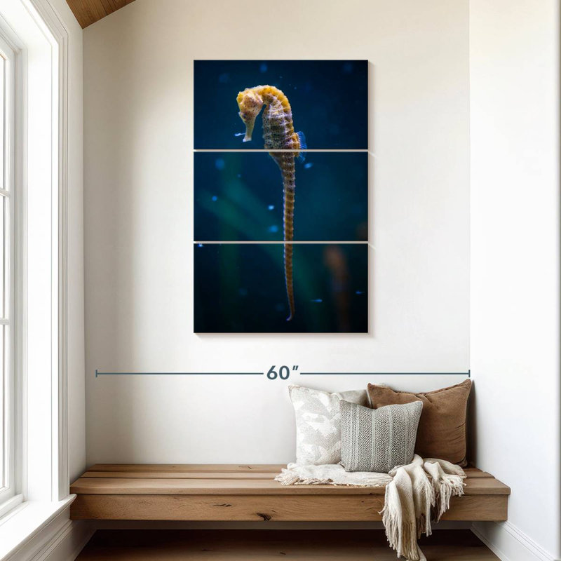 Brampt Long Tailed Seahorse, 45" H x 28" W