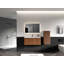 35.8'' Wall Mounted Single Bathroom Vanity with Ceramic Top