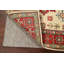 Tapis rectangulaire beige / rouge / vert / gris anthracite en laine noué à la main 3 pi 11 po x 5 pi 8 po