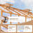 EASYHAWK 6 ft. x 12 ft. Wood Greenhouse with Polycarbonate Panels and Roof Vent