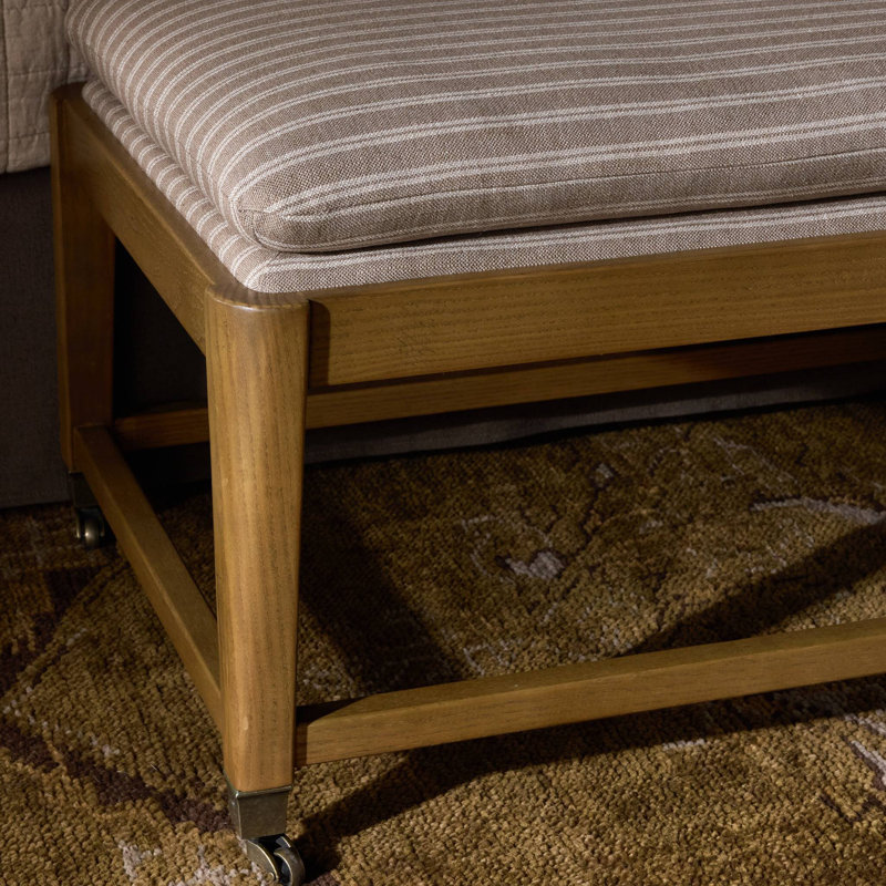 Eleanor Upholstered Stool, Rodin Sand