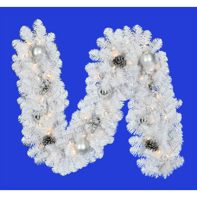 72'' in. Lighted Faux Garland