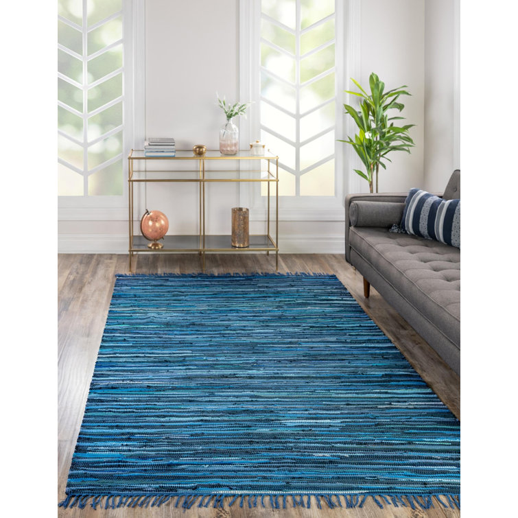 Pritchard Geometric Hand-Woven Cotton Area Rug