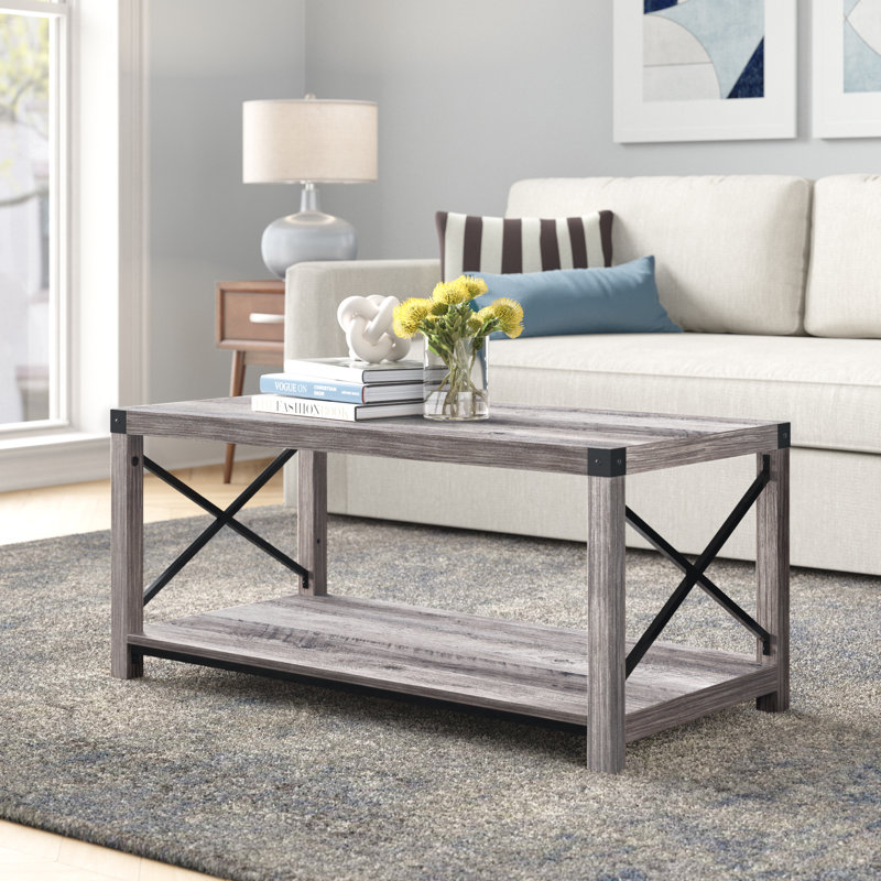Ricky Single Coffee Table, Gray