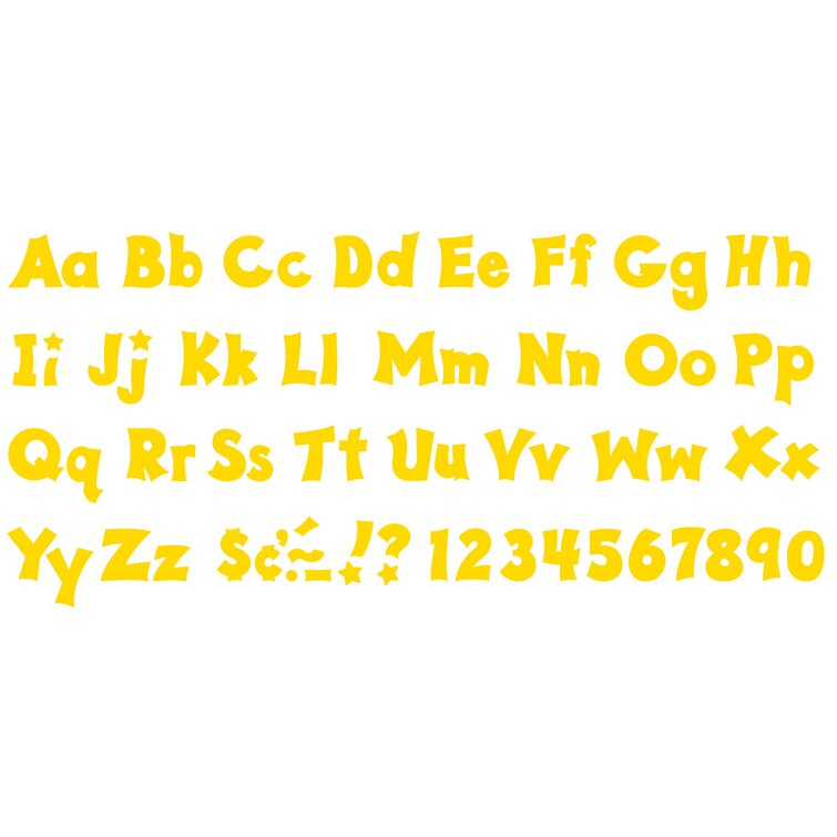 Ready Letters 4 Casual Yellow - Trend Enterprises