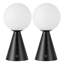 Lampe de table à intensité réglable à intensité variable avec globe tactile 11,75 "Macie-115993513
