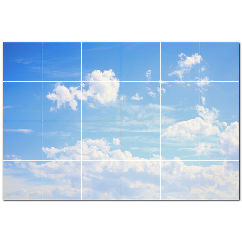 8'' x 8'' Satin Ceramic Decorative Mural