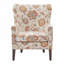 Chaise rembourrée en polyester avec 4 pieds