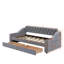 Lit de jour simple rembourré avec accoudoirs de rangement et port USB-115677204