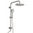 Wall Mount Rainfall Shower System, 10" Rain Shower Head with Handheld Spray-128567556