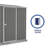 Absco Space Saver 7 ft. W x 3 ft. D Metal Lean-To Storage Shed-111668719