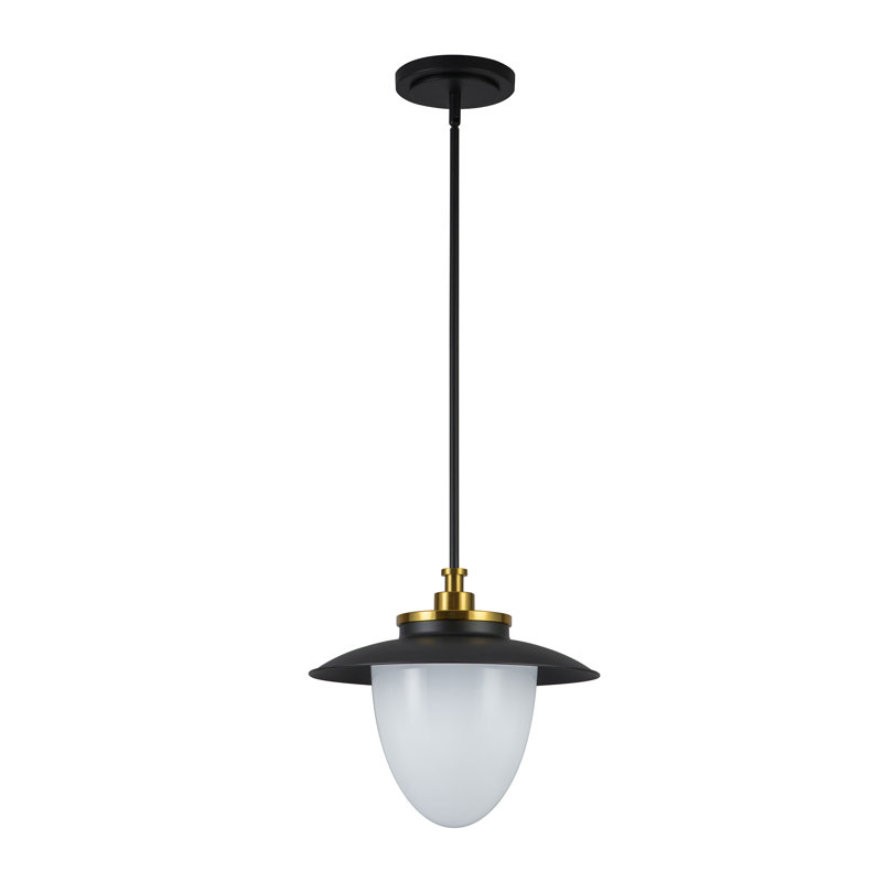 Lucai - Luminaire suspendu, H 44,75 po x l 15 po x P 15 po, Une lumière, Noir, noir, noir, noir
