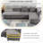 Jacion Upholstered Sectional Right Hand Facing-1291831739