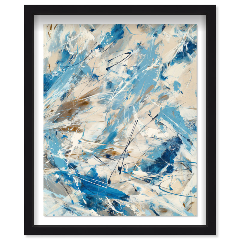 Terra Torrent II Framed Graphic Art, 25.5"H x 31.5"W, White Shadowbox