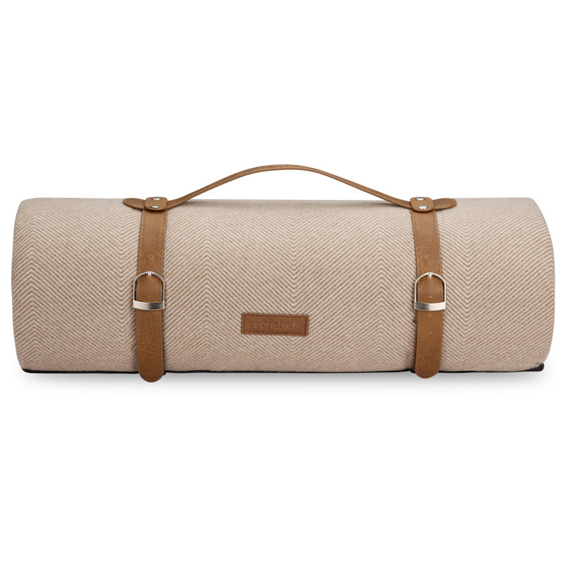 Picnic Blanket, Beige, 200cm W x 220cm D
