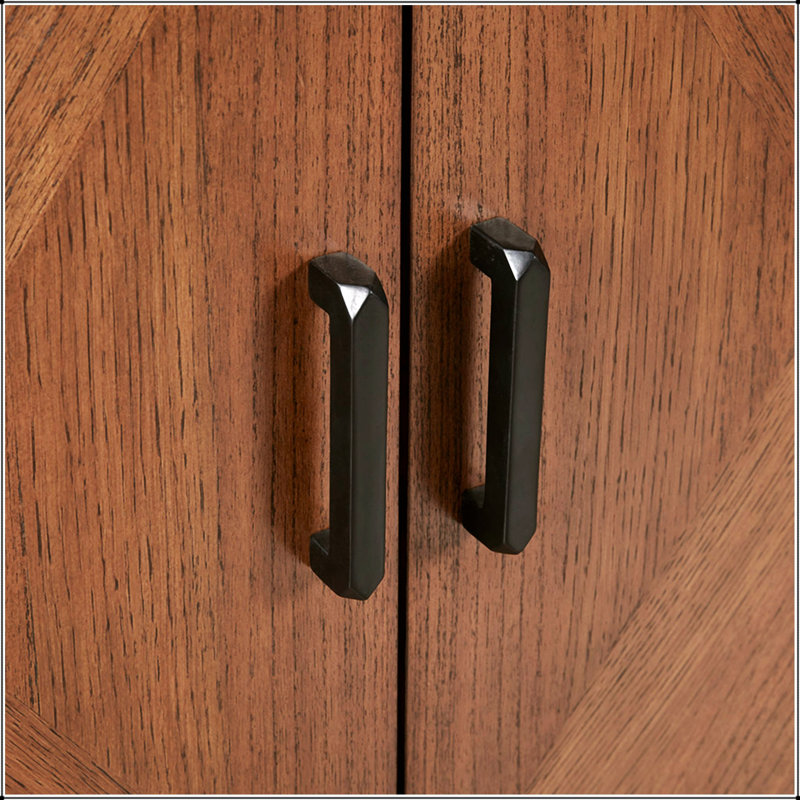 Armoire d'appoint en bois, base en métal