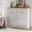 Armoire poubelle double inclinable 10 gallons avec prise de courant Havant-108486358