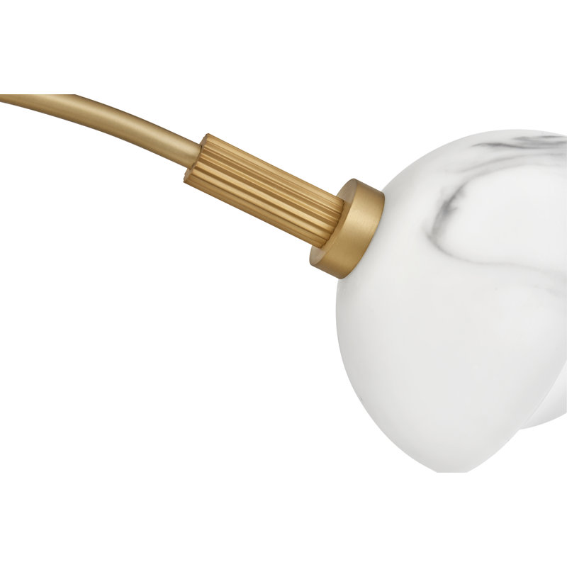 5 - Light Unique Classic Chandelier, Heritage Brass