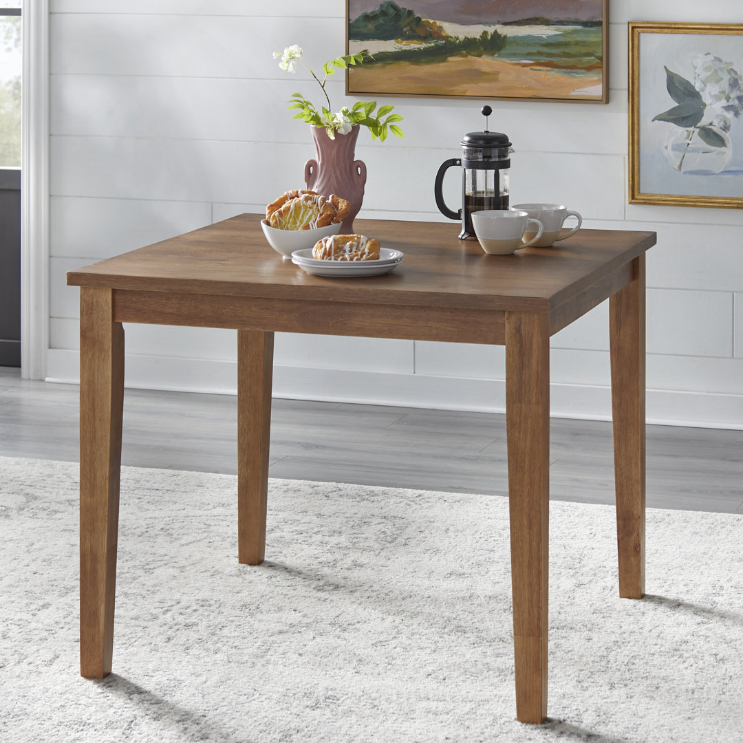 Langner Solid Wood Base Dining Table Charlton Home®