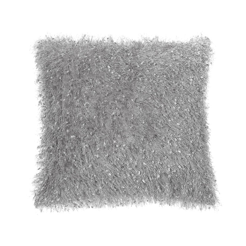  Housse de coussin carré en coton, Gris