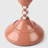 Dusty Pink Checkered Aluminum Taper Candle Holder-1574520814