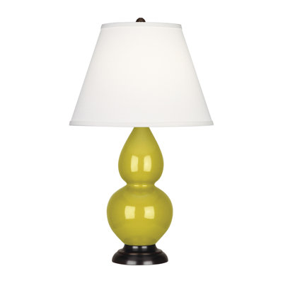 Petite lampe de table à double gourde 22,75 po
