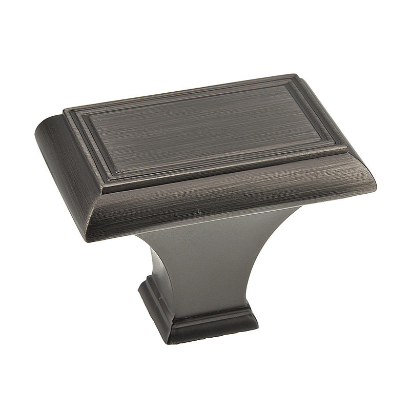 Expression Rectangle Knob, Antique Nickel