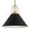 Jasmine Roth 1 - Light Flat Matte Black Cone Pendant