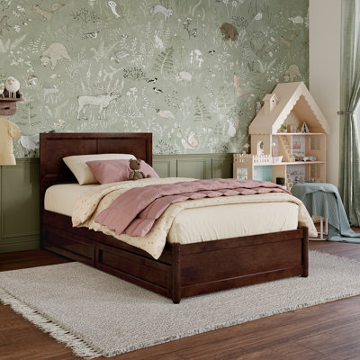 Astley Wood Panel Storage Bed