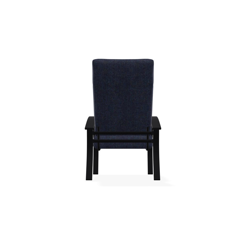Belle Isle Cushion Deep Seating Supreme Height Arm Chair, Spectrum Indigo Sunbrella®, Black