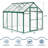 6x8 FT Greenhouse for Outdoors, Large Aluminum Greenhouses with Adjustable Roof Vent, Heavy Duty Greenhouse with Ground Nails, Walk-in Green Houses for Outside Garden, Backyard-122578042-122578043