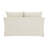 Beige Linen Loveseat w/2 Pillows